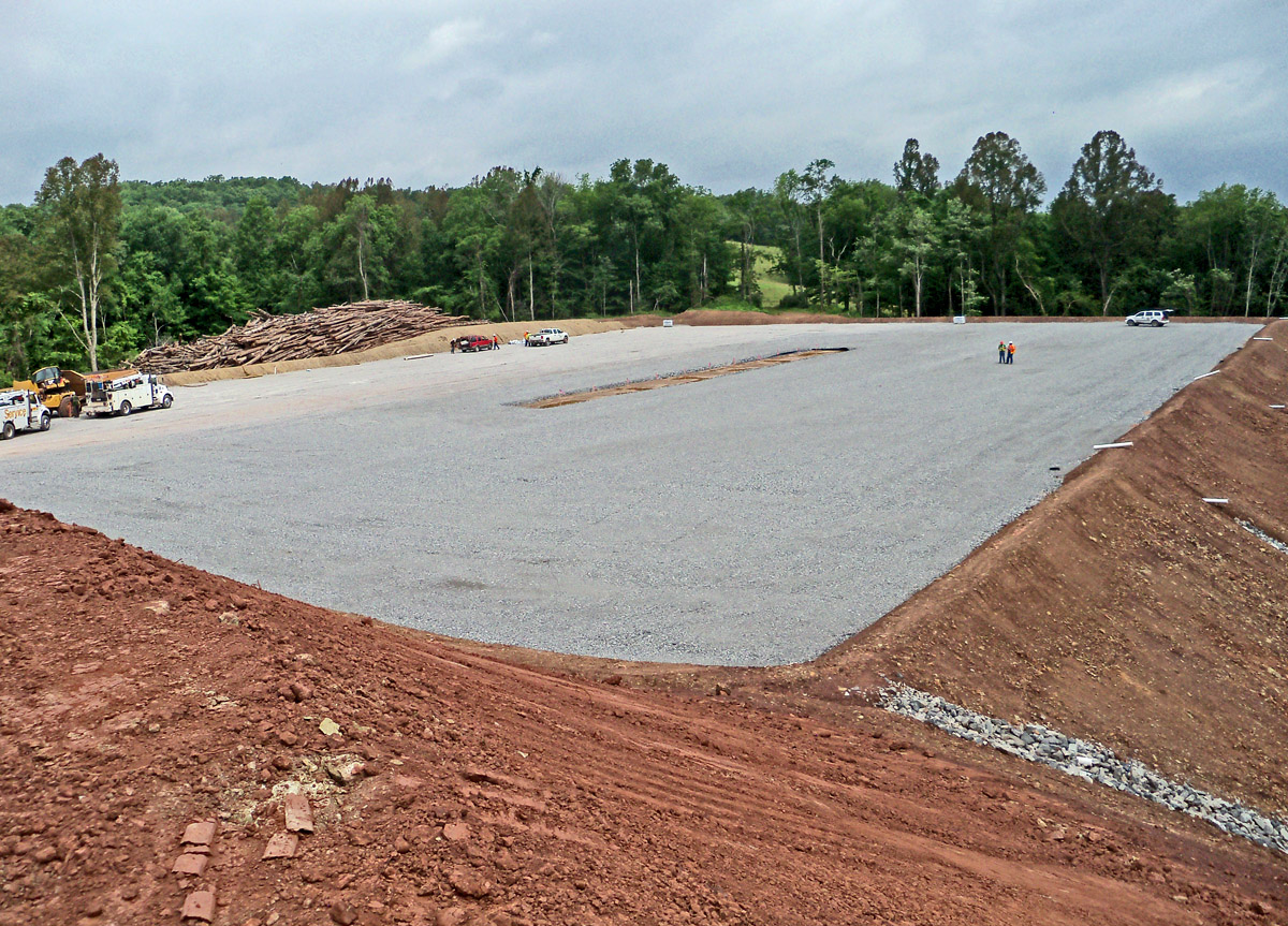 Well Site Pad Under Construction